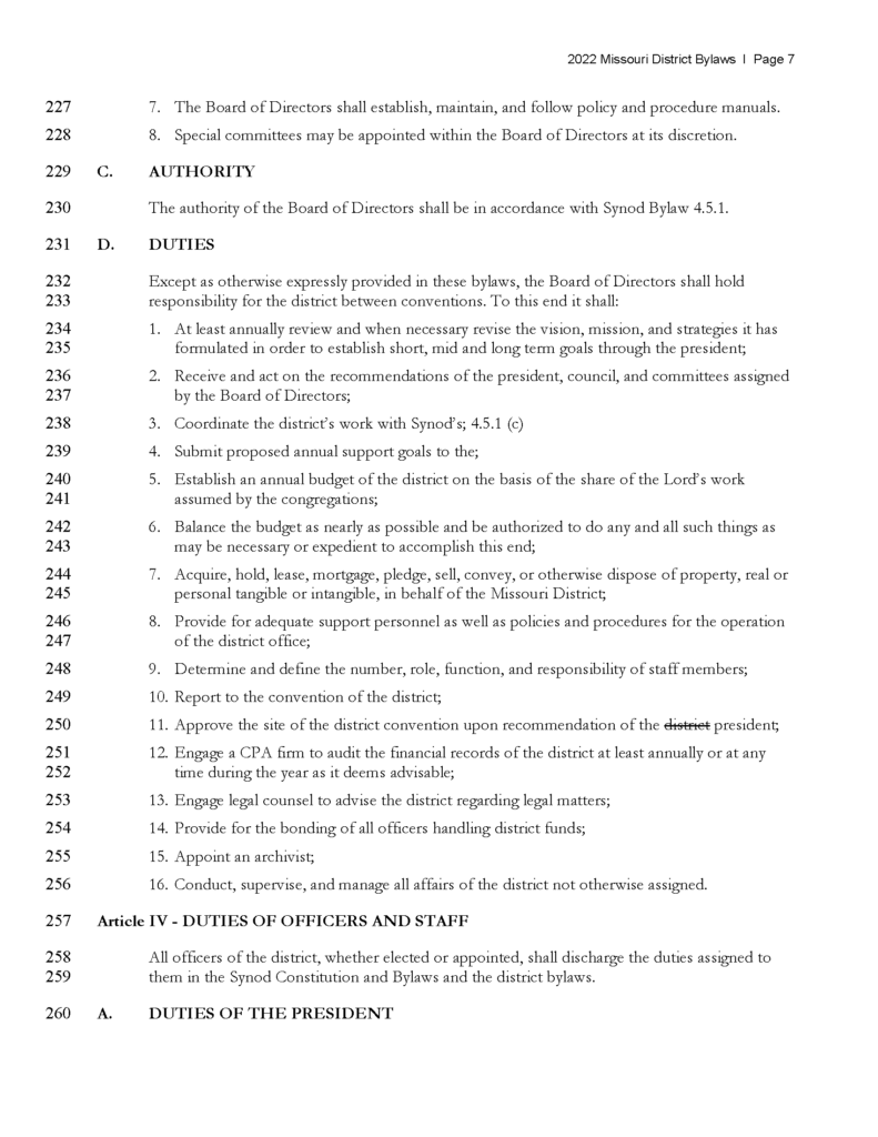 Missouri District Bylaws — Missouri District — The Lutheran Church ...